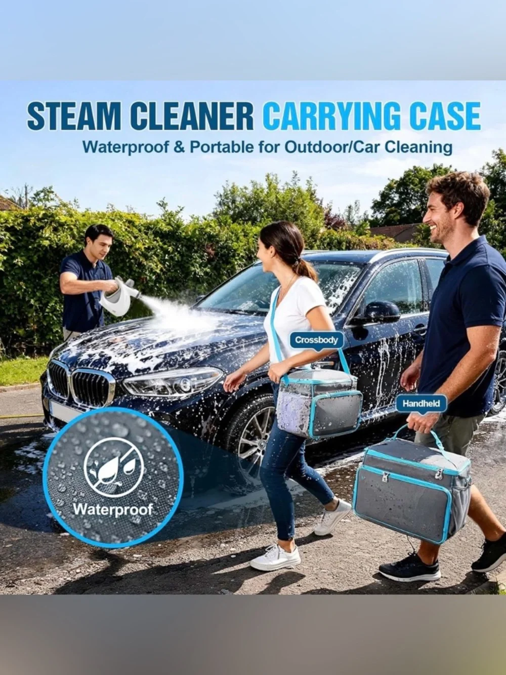 Heavy-Duty Durable Fabric Steam Cleaner Storage Bag (Case Only)